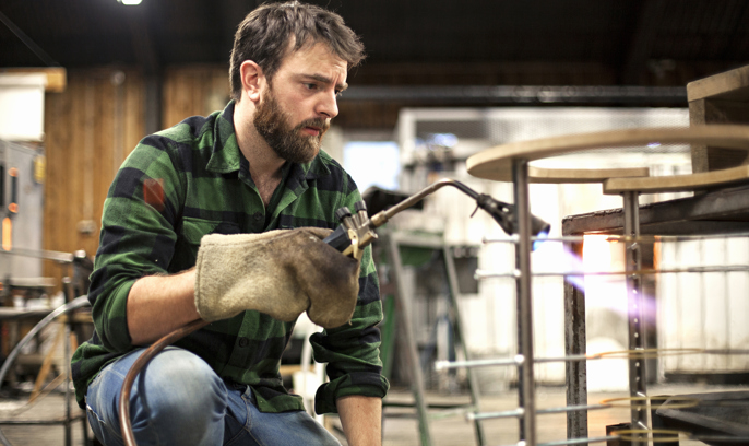 Svetsare Metallarbetare Industri